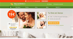 Desktop Screenshot of foto-en-lienzo.es